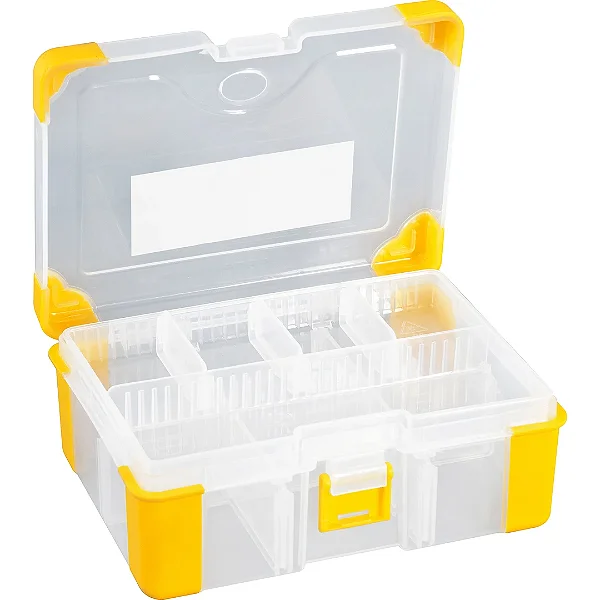 Organizador Plástico Vonder OPV 060 com 12 Divisões Trava e Cantos Emborrachados