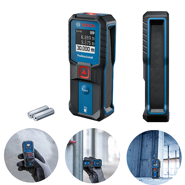 Trena a Laser Bosch GLM 30-23 Professional 30 m – cálculo de área, alta precisão e uso fácil