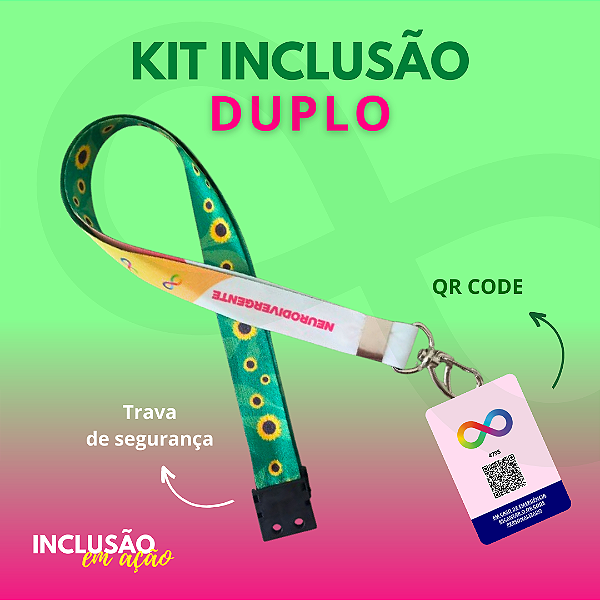 KIT INCLUSÃO: Colar Girassol + Neurodivergente