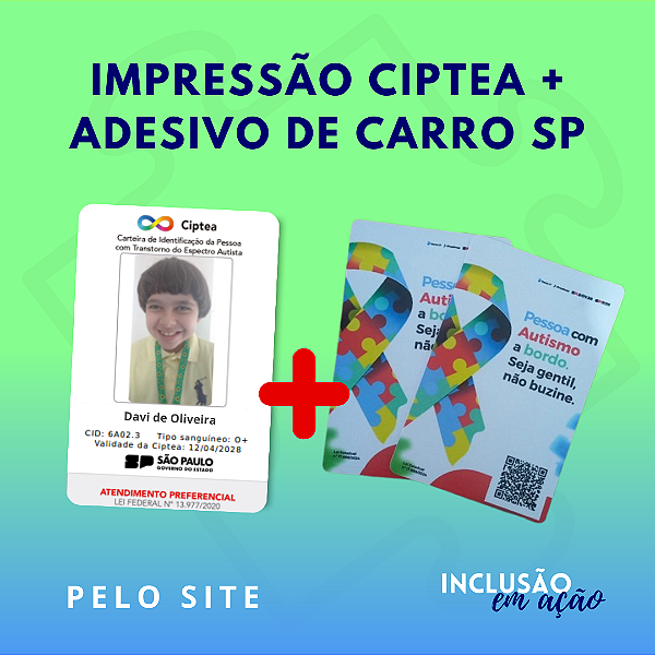 Impressão CIPTEA + Adesivo de carro SP