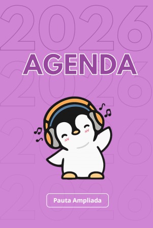 AGENDA ESCOLAR ROXA 2026