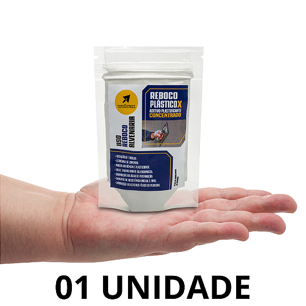 01 Unidade Reboco Plástico X - Aditivo Reboco e Alvenaria