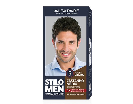 Alfaparf Coloração Stilo Men Castanho Médio