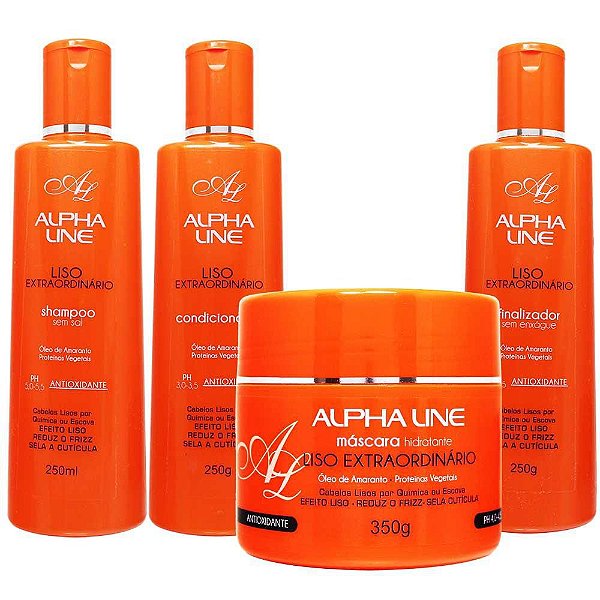 Alpha Line Shampoo Liso Extraordinário 250mL