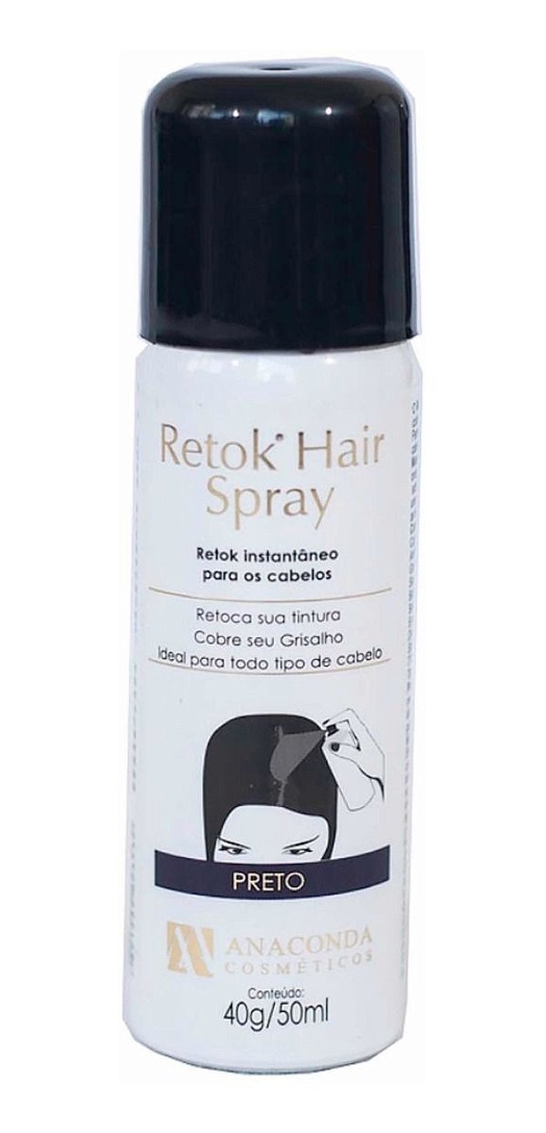 Anaconda Retok Hair Spray Preto 50ml