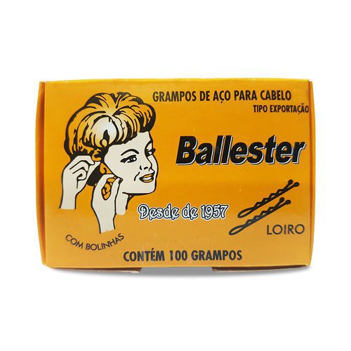 Ballester Grampo para Cabelo Nº7 Loiro 100 Unidades