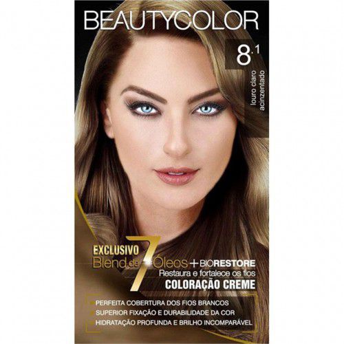 Beauty Color Coloração Kit 8.1 Louro Claro Acinzentado