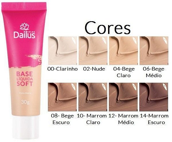 Dailus Base Hidratante Liquida Soft 04 Bege Claro 30g