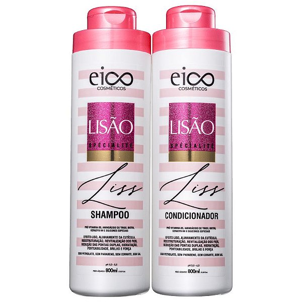 Eico Lisão Spécialité Kit Shampoo + Condicionador 800ml + 800ml