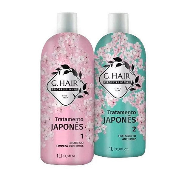 GHair Kit Progressiva Japonesa Shampoo 1L + Máscara 1L