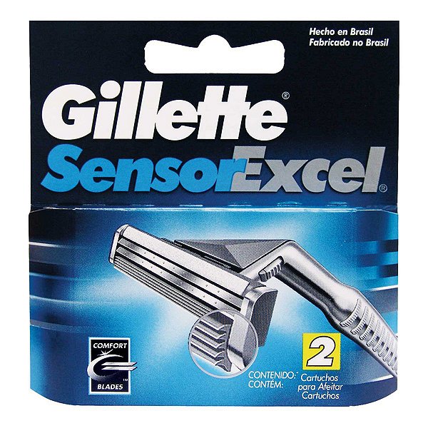 Gillette Carga Aparelho de Barbear Sensor Excel 2 Unidades 39g