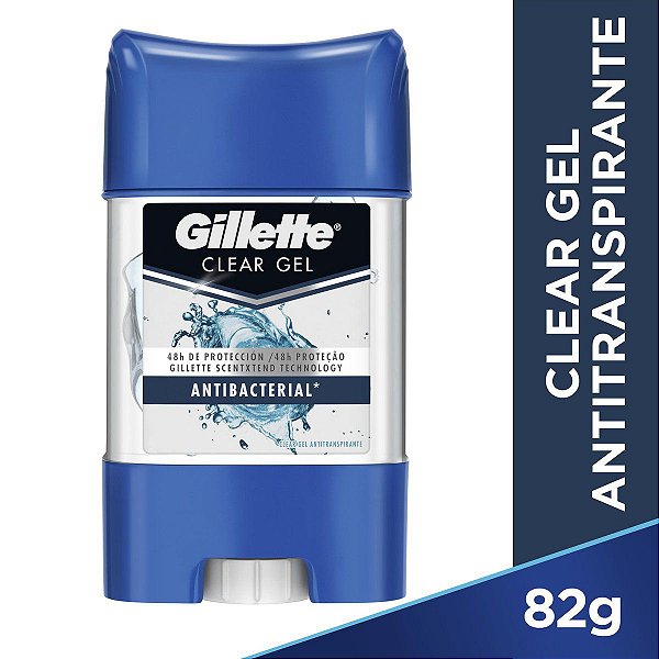 Gillette Desodorante Clear Gel Antibacteriano 36g