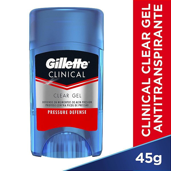 Gillette Desodorante Clear Gel Clinical Pressure Defense 36g