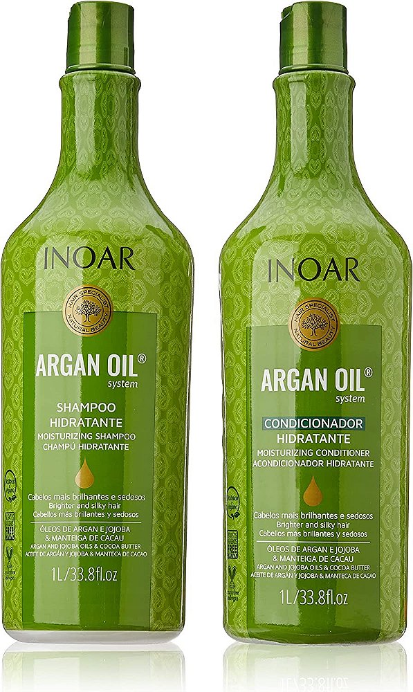 Inoar Kit Shampoo + Condicionador Argan Oil 1L+1L