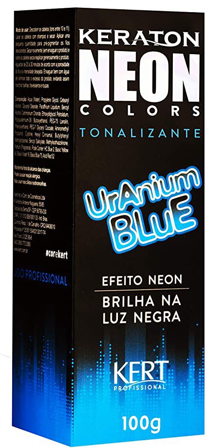 Keraton Tonalizante Neon Colors Uranium Blue 100g