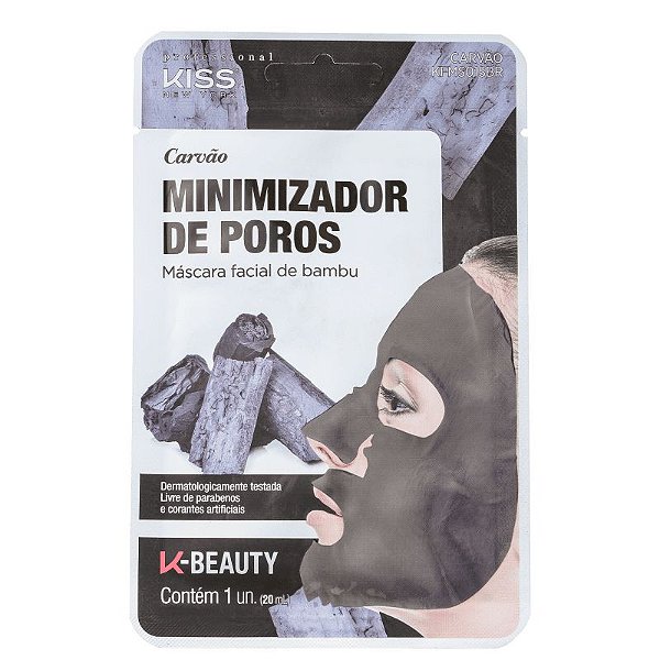 Kiss Máscara Facial Minimizador de Poros Carvão 20mL