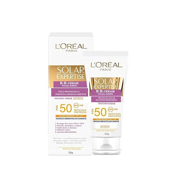 L'Oréal Paris BB Cream Solar Expertise Facial FPS50 50g