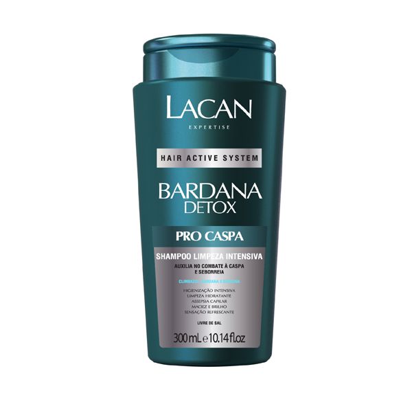 Lacan Shampoo Bardana Detox Pró Caspa 300ml
