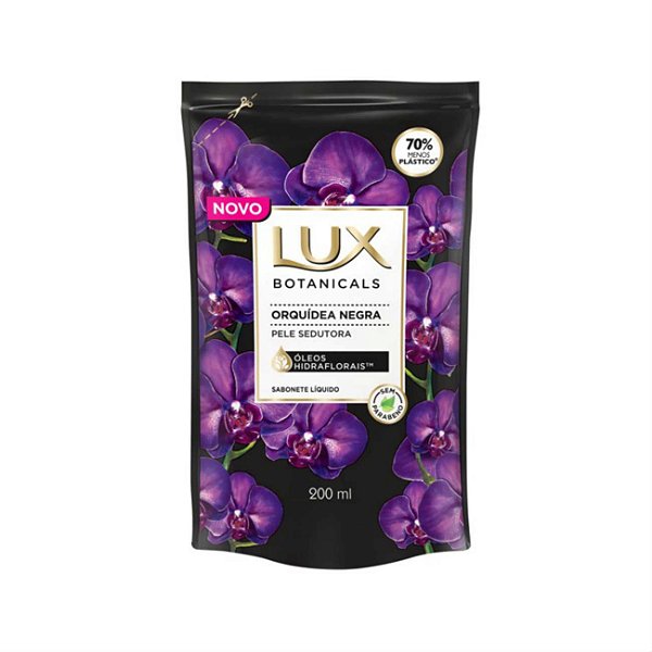 Lux Refil Sabonete Líquido Orquídea Negra 200mL
