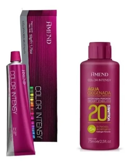 Kit Amend Color Intensy 7.47 Canela + Ox 20 Volumes