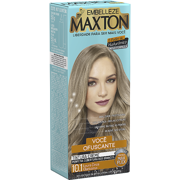 Maxton Kit Coloração Louro Cinza Claríssimo 10.1