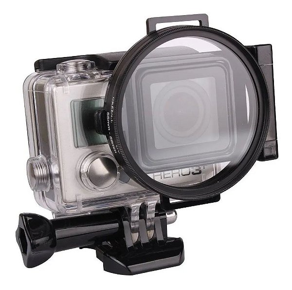 Adaptador de Filtros 58mm para Gopro Hero 3+ e 4