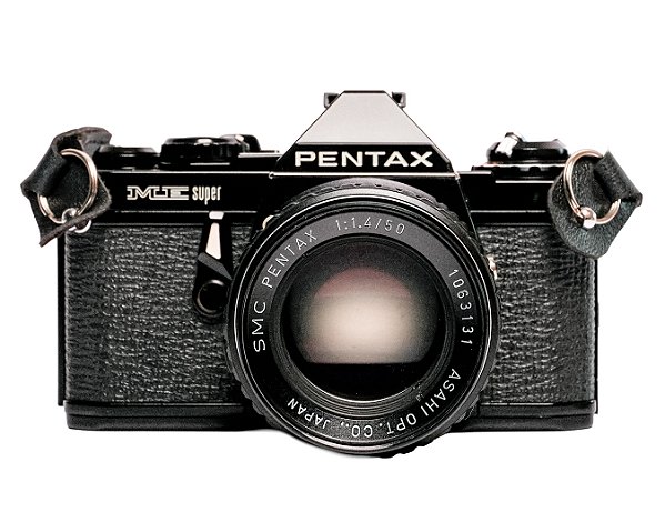 Câmera 35mm - Pentax ME Super (9.8/10) + Lente 50mm f/1.4 + Alça