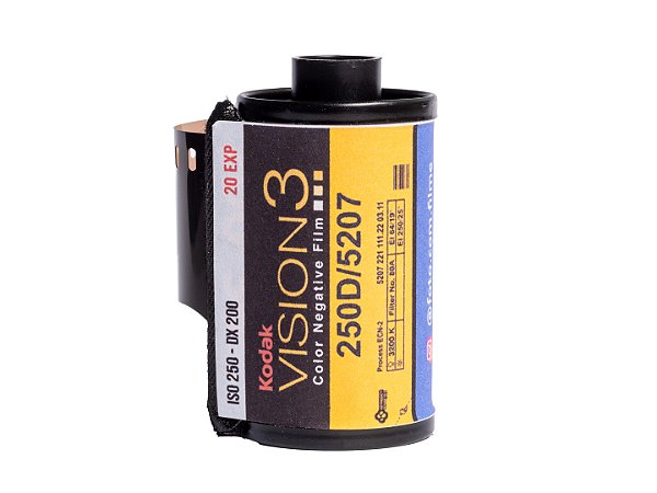 Filme 35mm - Kodak Vision3 250D - 20 Poses - ISO 200/250 - Sem Remjet