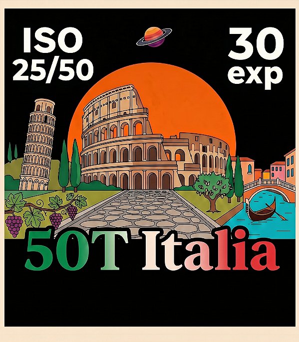 Filme 35mm - Italia 50T - 30 poses - ISO 25 ou 50