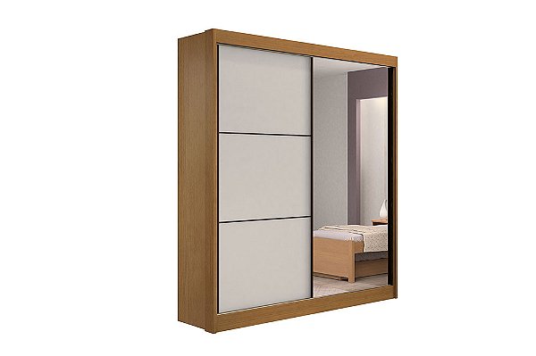 Guarda roupas Athenas 02 portas cinamomo/off white