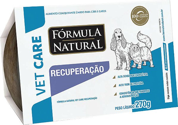 Ração Úmida Fórmula Natural Vet Care Recuperação para Cães e Gatos 270 g