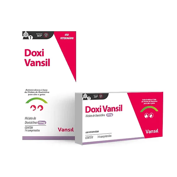 Antimicrobiano Doxi Vansil para Cães e Gatos Doxiciclina