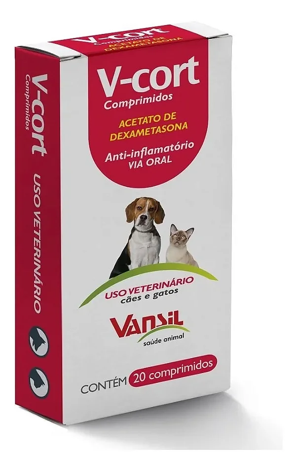 Anti-inflamatório Antialérgico V-Cort Vansil Dexametasona 0,5mg