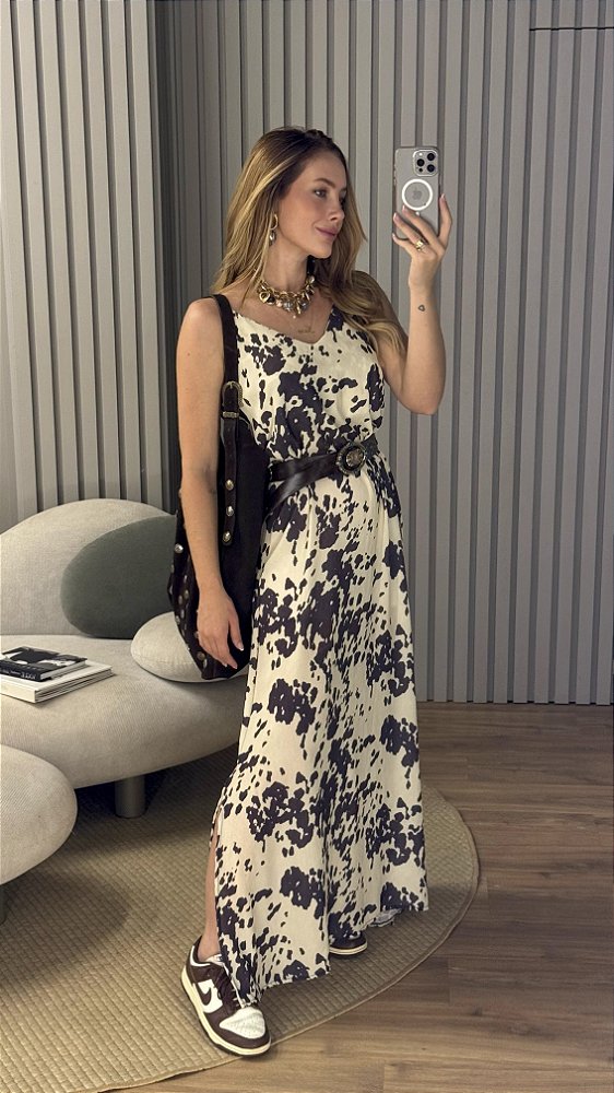 Vestido Cow Print Ava