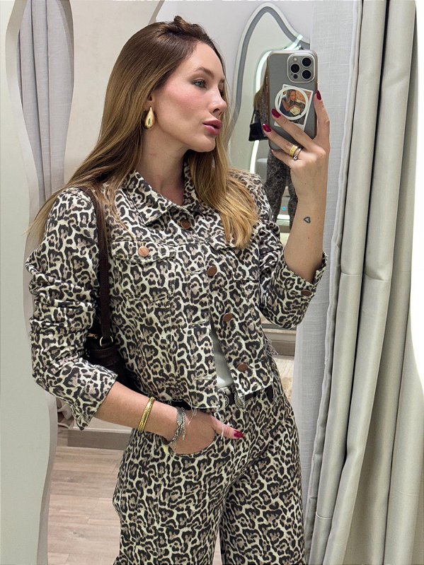 Jaqueta Animal Print Evelin