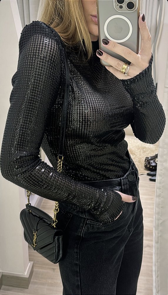 Blusa Paêtes Stacy