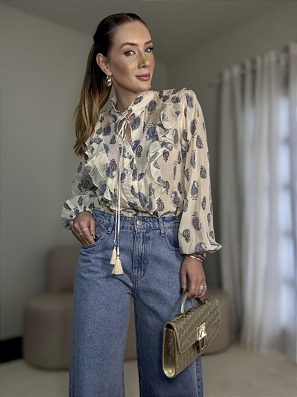 Camisa Bata Fiorella
