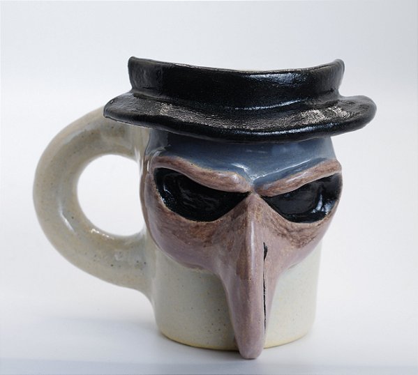 Caneca cerâmica artesanal Alquimista
