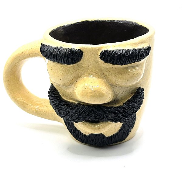 Caneca cerâmica artesanal Barbicha