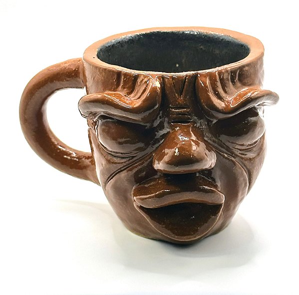 Caneca cerâmica artesanal bocão