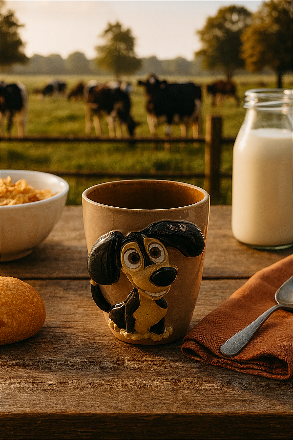 Caneca cachorrinho encantador basê