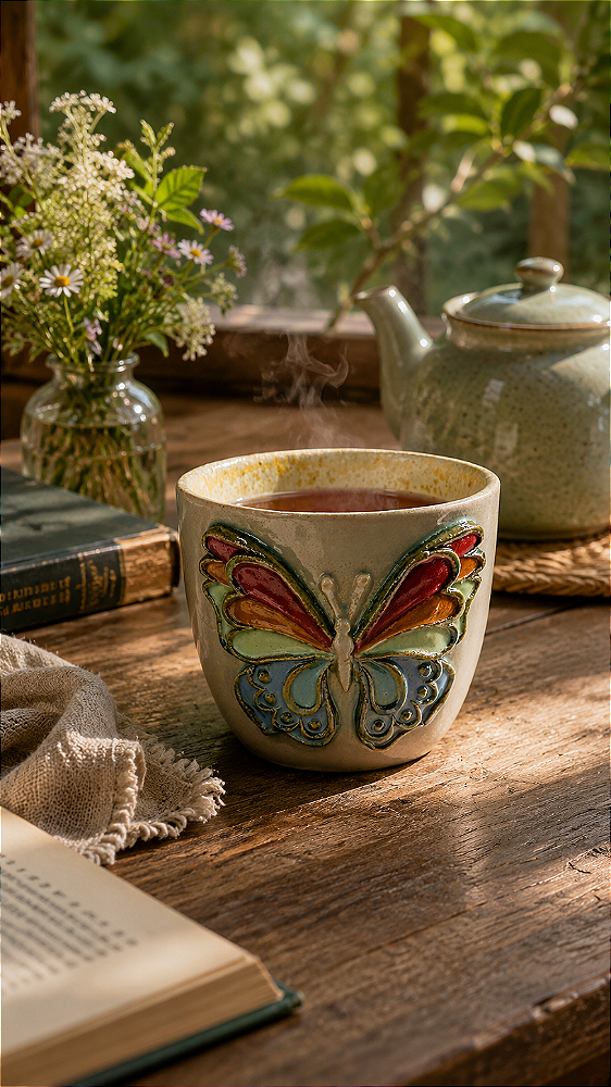 caneca borboleta