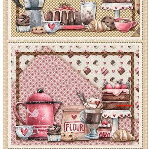 TRICOLINE DIGITAL JOGO AMERICANO CAFÉ