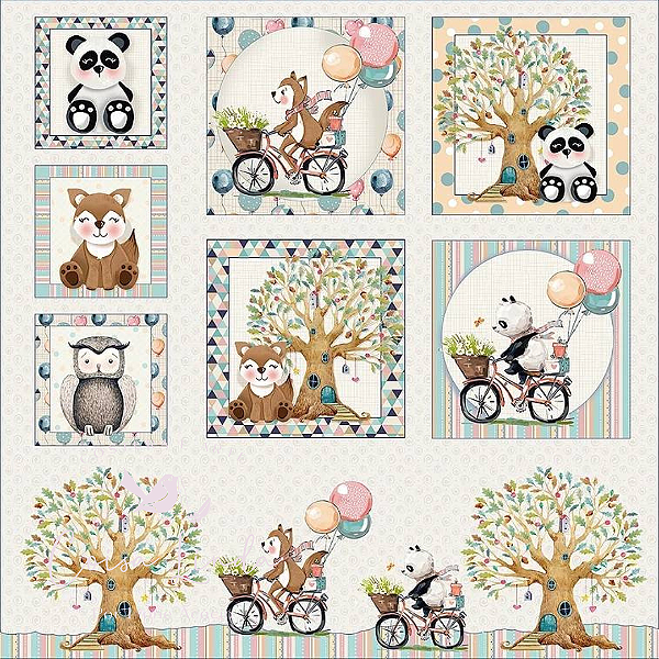 TRICOLINE DIGITAL PAINEL ANIMAIS NA FLORESTA