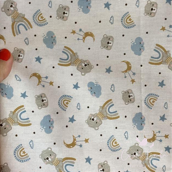 TRICOLINE ESTAMPADA URSO ARCO IRIS