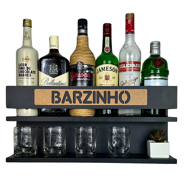 Barzinho de Parede Preto - 54x26