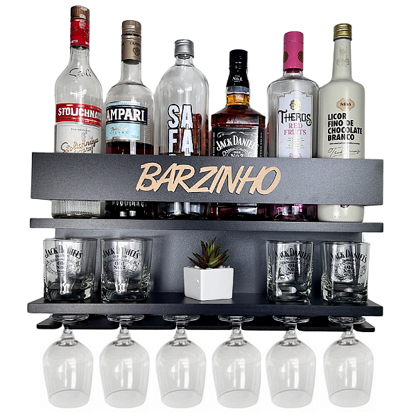 Barzinho de Parede - 54x28 - Cor Preto