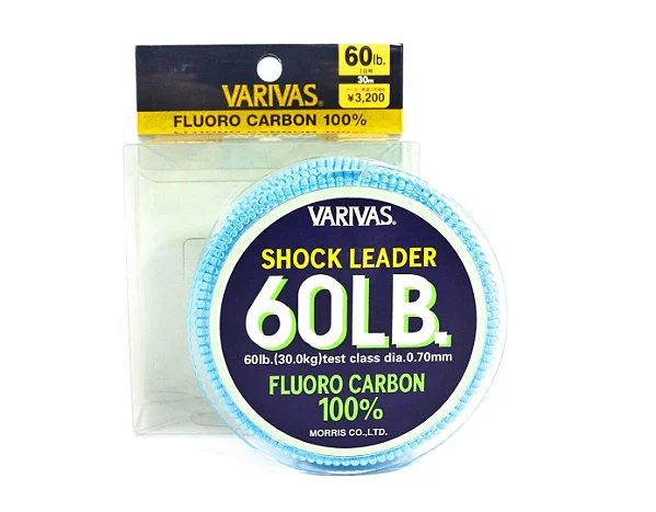 Linha Varivas Shock Leader Fluorocarbon 60lb 30m
