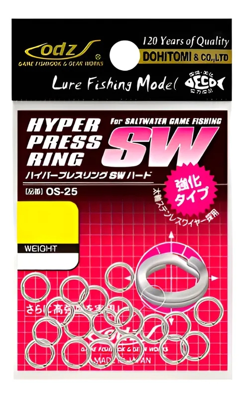 Argola Split Ring Odz Hyper Press Ring Sw Os-25