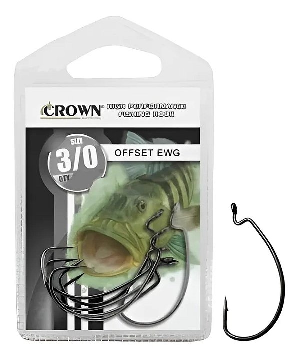 Anzol Crown Offset EWG 3/0 5un